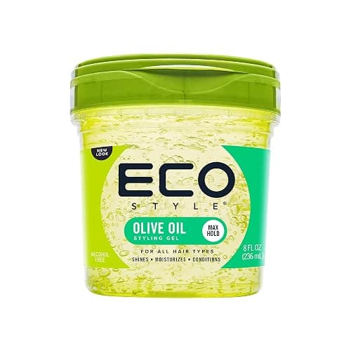 Eco Style Gel Olive Oil Styling - Adds Shine and Tames Split Ends - Delivers Moisture to Scalp - Nourishes And Repairs - Provides Weightless and Superior Hold - Ideal for all Hair - 8 oz - Olive Oil - 8 Ounce (Pack of 1) - Image 1
