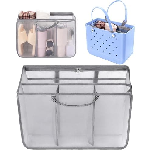 OUTXE Beach Bag Organizer Compatible with X Large Bogg Bag Accessories Inserts, Lightweight Mesh Insert Divider Pouch for Original XL Bogg Bags, Beach Tote Bags Insert for Organizing - Image 1