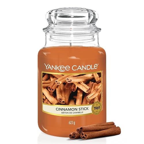Yankee Candle Candela profumata in giara grande | Bastoncino di cannella | Durata Fino a 150 Ore | regalo perfetto per le donn - Image 1