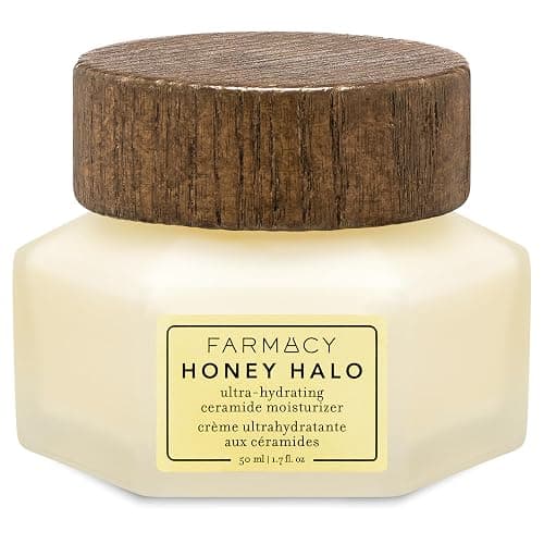 Farmacy Ceramide Face Moisturizer - Honey Halo Hydrating Facial Moisturizer for Dry Skin - Plumps, Soothes + Restores Skin with Potent Ceramides + Buckwheat Honey for a Dewy, Healthy Glow (50ml) - Image 1