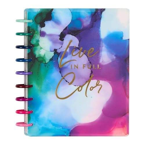 Happy Planner Disc-Bound Planner July 2026–June 2027, Includes 3 Extra Months and 2 Sticker Sheets, Classic Size, 7" x 9.25", Horizontal Layout, Live in Color - Image 1