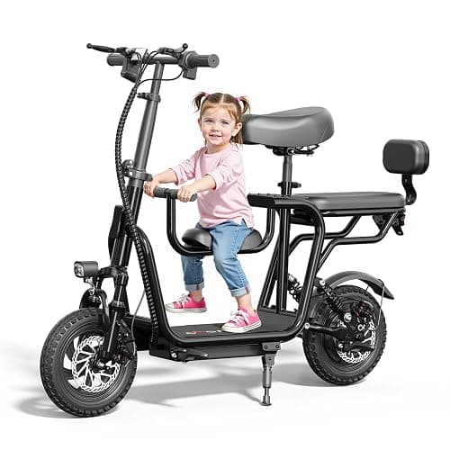 EILLEO Electric Scooter with Seat for Adult, 36V/48V Electric Scooter for Adults 500W/750W Motor, 20 Mile Range, 17.4/18.75mph, Dual Brakes, 14"/12" Tires, e Scooters with Seat - Image 1