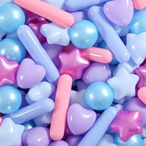 STARBOLO Ball Pit Balls for Kids -Pack of 150 200 500 Colorful Ball Pit Balls Crush Proof Plastic Toy Balls for Toddlers Ball Pit, Ball Pit Play Tent, Baby Pool Water Toys - Image 1