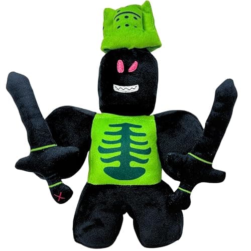TQJOUJOU 1x1x1x1 Plush Toys, Sword Killer with Detachable Sword Stuffed Animals Dolls, Collectible Plushies for Video Game Fans (Green) - Image 1