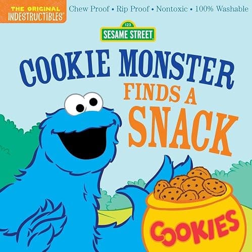Indestructibles (The Original): Sesame Street: Cookie Monster Finds a Snack: Chew Proof · Rip Proof · Nontoxic · 100% Washable (Book for Babies, Newborn Books, Safe to Chew) - Image 1