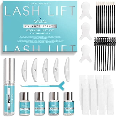 AYASAL Korean Lash Lift Kit: Thio-Free Eyelash Perm Formula for Safe & Long-Lasting Natural Curl - Self Lash Lifting DIY Set for Salon-Quality Results at Home - Image 1