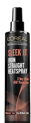 L'Oréal Paris Advanced Hairstyle Sleek It Iron Straight Heat Spray, 5.7 Ounce - Citrus - 5.7 Fl Oz (Pack of 1) - Image 1