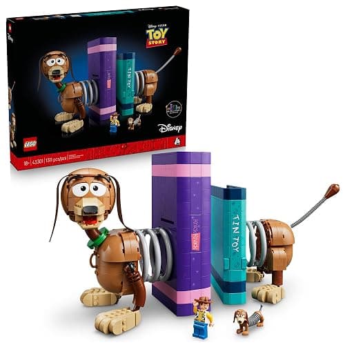 LEGO Disney and Pixar Toy Story Slinky Dog Bookends - Building Set for Adults, Ages 18+ - Disney Gifts for Fans - Bedroom, Shelf or Office Decor - 43301 - Image 1