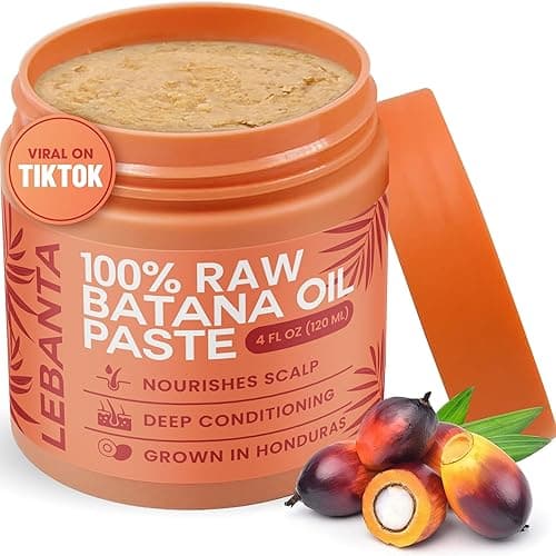 Lebanta Raw Batana Oil for Hair Growth - 100% Pure, Organic 4oz Batana from Honduras for Thick and Strong Natural Hair - Dr. Sebi Unrefined Cold Pressed Cosmetic Scalp Mask Gifts for Women (1 Pack) - Image 1