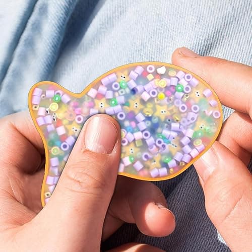 Picky Pad Fidget - Sensory Toys for Skin Picking, Dermatillomania & Trichotillomania, Silicone, 8x6x1cm, Fish - Image 1