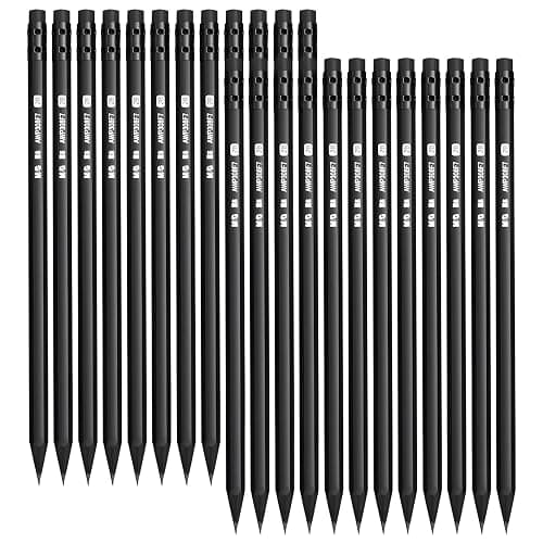 M&G Wood-Cased 2B Pencils, 24 Pack Pre-Sharpened Pencils with Top Erasers, Bulk Black Pencils for School Teacher Supplies, Writing, Drawing and Sketching - Image 1