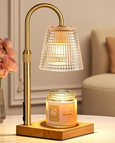 Hong-in Candle Warmer Lamp with Timer, House Warming Gifts New Home Decor | Dimmable & Adjustable Height, Electric Wax Warmer for Scented Wax Jar Candles,Gifts for Women Mom Sister - Image 1