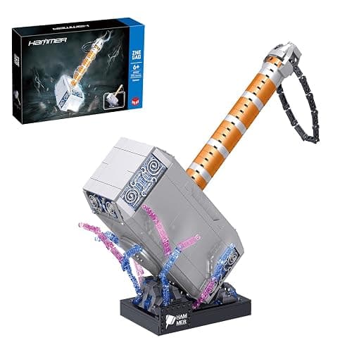 SZRUIZITEC 975PCS Thor Battle Hammer Building Blocks Toys,Creative Super Hero Building Set, Best Gift for 6+ Boys, Girls or Adults - Image 1