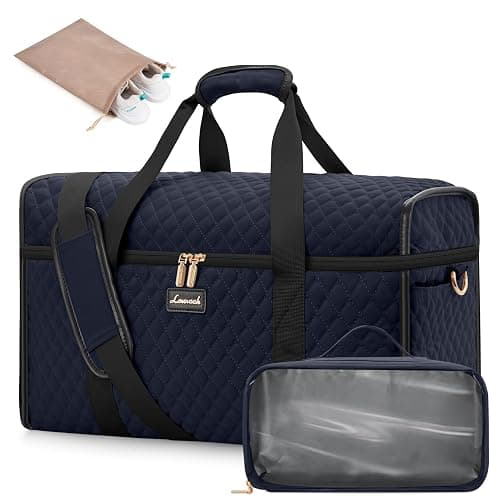 LOVEVOOK Travel Duffle Bag - Weekender & Overnight Bag with Toiletry & Wet Pocket, Carry-On Size, 3pc Set - Image 1