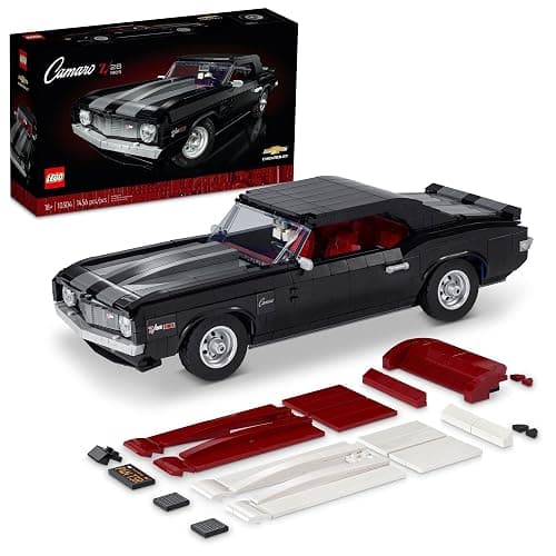 LEGO Icons Chevrolet Camaro Z28 10304, Customizable Classic Car Replica Model Building Kit, 1969 Vintage American Muscle Car, Great Gift Idea for Teens and Adults - Image 1