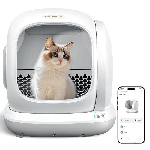 Meowant Self Cleaning Litter Box, Automatic Litter Box Self Cleaning with APP Control, 75L Extra Large Open Low Entry Smart Cats Litter Boxs for Multi-Cat Compatible Senior Cats Large Cats - Image 1