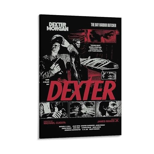 Dexter Classic Movie Poster (5) Canvas Painting Poster Wall Art Decorative Picture Prints Modern Decor Framed-unframed 16x24inch(40x60cm) - Image 1