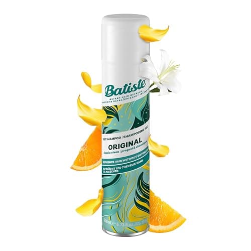 Batiste Dry Shampoo Spray Original, Instantly Refresh Hair, Absorbs Oil & Grease, Waterless Shampoo for Added Hair Texture and Volume, Paraben & Sulfate Free, 200ml - Image 1