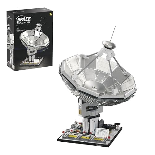 Sosuy Space Exploration Radio Telescope Building Blocks Set, STEM Toys for Boys 8+, Satellite Communication Base Model, Space-Themed Kit for Kids Adult Teens Girls Display - Image 1