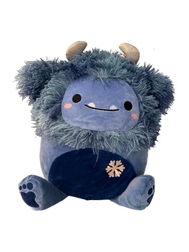 Squishmallows Official 12 inch Dani Dark Blue Bigfoot - Winter Edition - Child's Ultra Soft Stuffed Plush Toy - Image 1