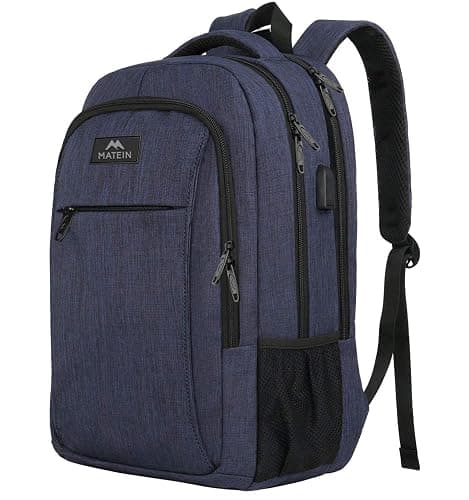 MATEIN Laptop Backpack,Slim Travel Backpack with Laptop Compartment for Men Women,College Daypack Gift Computer Bag fits 15.6 Inch Notebook, Blue - 15.6 Inch - Blue - Image 1