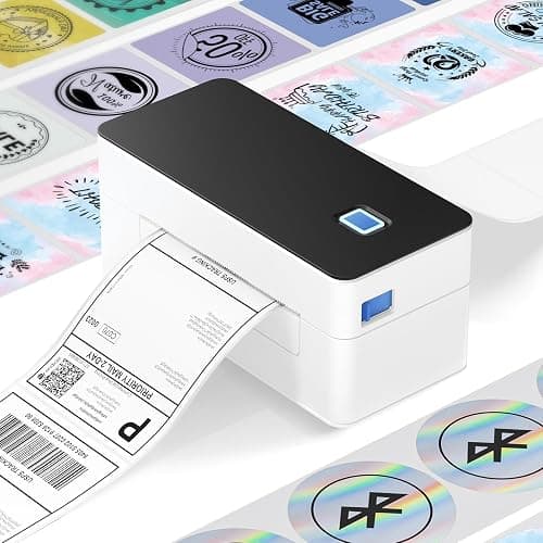 SVANTTO Bluetooth Thermal Label Printer 4x6, Compatible with Windows/Mac/Android/iOS, Shipping Label Printer for Royal Mail, DPD, eBay, Etsy, Shopify, Inkless - Image 1