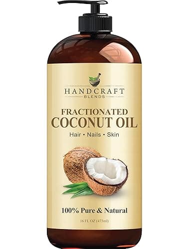 Handcraft Blends Fractionated Coconut Oil - 16 Fl Oz - 100% Pure and Natural - Premium Grade Carrier Oil for Skin, Hair and Body - Massage - Hair Tonic - Image 1