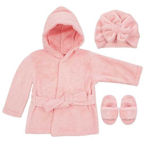 Rising Star Baby Toddler Robe Or Kids Robe for Girls and Boys - Kids & Baby Bath Robe Spa Set with Washcloth or Slippers - Image 1