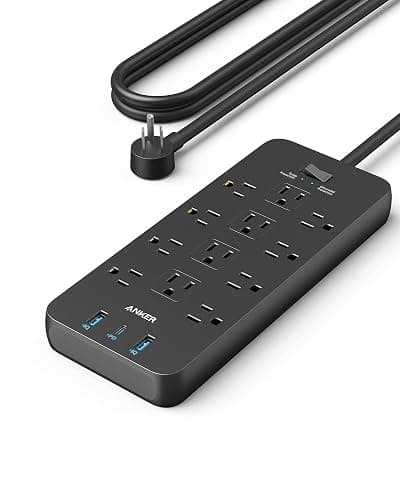 Anker Power Strip Surge Protector (2100J), 12 Outlets with 2 USB A and 1 USB C Port for Multiple Devices, 5ft Extension Cord, 20W Power Delivery Charging for Home, Office, Dorm Essential, TUV Listed - Image 1
