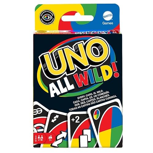 Mattel Games UNO All Wild Card Game with 112 Cards, Toy for Kid, Family & Adult Game Night for Players 7 Years & Older - Image 1