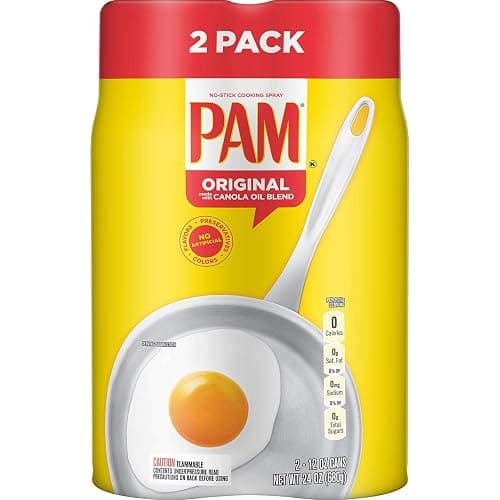 Pam Original No-Stick Cooking Spray 100% natural Canola Oil (2 pack - 12oz each can) - Image 1