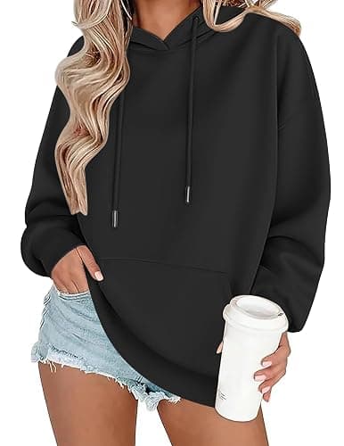Zeagoo Womens Oversized Hoodies 2025 Fleece Sweatshirts Long Sleeve Pullover with Pocket Fall Winter Outfits Y2k Clothes - Image 1