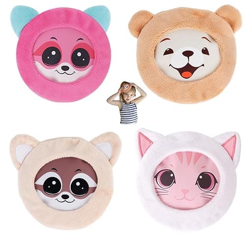 FOMI Ultra Strong Kids Hot Cold Ice Packs | 4 Pack | Soft Colorful Sleeves | Animal Designed Children Gel Bead Wrap | Pain Relief for Kids Boo Boos, Fever, Headaches | Strap to Hold in Place - Image 1