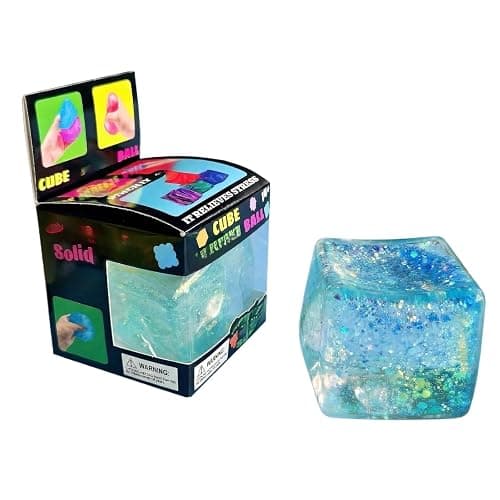 Nice Cube Squishy Stress Cube for Adults,Squishy Slow Rising Fidget Cube Sensory for Anxiety Stress Relief High Density Ice Squeeze Ball Cubes - Image 1