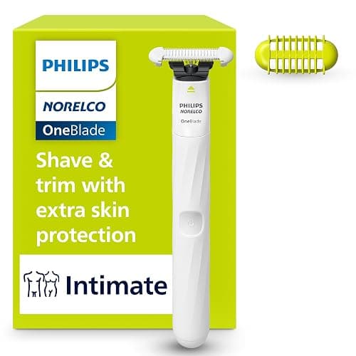 Philips Norelco OneBlade Intimate, Designed For Pubic Grooming, Trim & Shave With Extra Skin Protection, Model QP1924/70 - Image 1