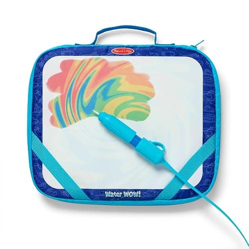 Melissa & Doug Water Wow! Take-Along Reusable Color-Reveal Drawing Set Mess-Free Multi-Activity Pad with Water PenTravel Toy for Toddlers & Kids Ages 3+ - Image 1