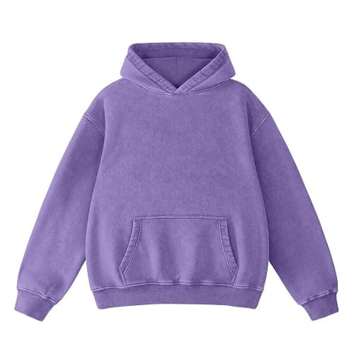 Dnzzs Acid Wash Hoodie for Womens Pullover Oversized Women's Fashion Hoodies & Sweatshirts Vintage Sweatshirt Heavyweight - Image 1