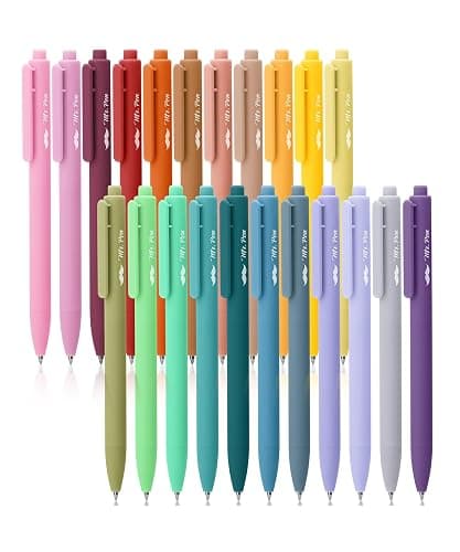 Mr. Pen- Retractable Gel Pens, 22 Pack, Color Ink Gel Pens Fine Point, 22 Vintage Colors, Fine Point - Image 1