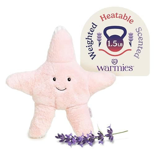 warmies Microwavable & Weighted Stuffed Animals, Starfish - Heated Stuffed Animal Plushie for Warmth & Comfort - Cute Soft Plush Toys for Adults & Children (Boys, Girls, Babies & Toddlers) - Image 1
