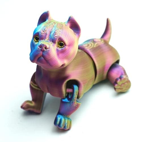 3D Printed Dog Model,Flexible Animals Toy Statue,Movable Joints,Home Office Decor,Interesting Toys for Autism/ADHD,Festival Gifts toco,Fidget Toys, Executive Desk Animals Toy - Image 1