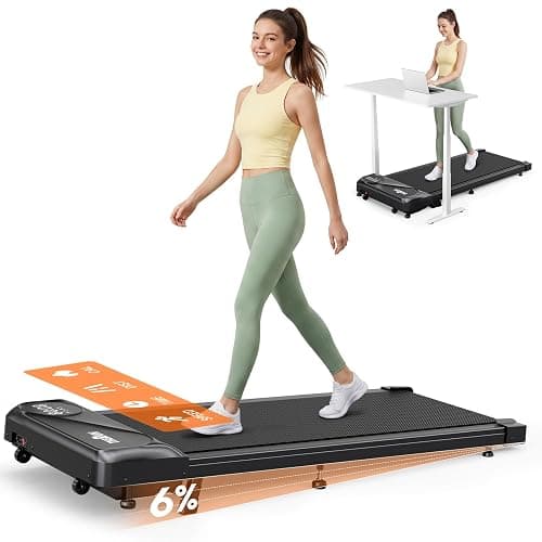 THERUN 1-6 km/h Walking Pad Under Desk Treadmill Compact Home Office | Incline Option, 1-6 km/h Speed, 90×40cm Belt, 120kg Capacity, 2.5HP Motor, Remote Control, Space-Saving, Multiple Colors - Image 1