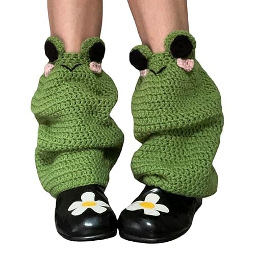 Hedovan Cute Leg Warmers Crochet Knit Boot Cuffs Cover Funny Socks Strawberry Leg Warmers Aesthetic Y2k Accessories - Image 1