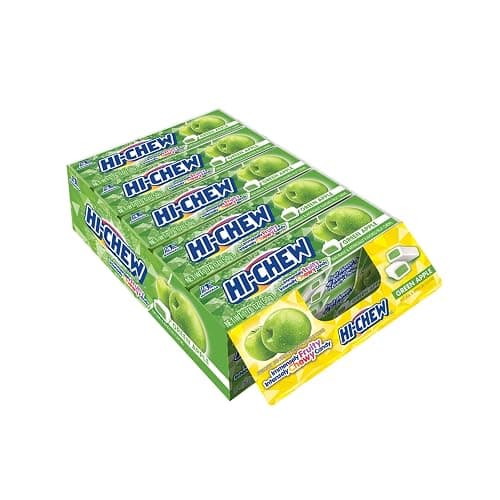 HI-CHEW Green Apple Sticks, 15-Pack, Unique Fun Soft & Chewy Taffy Candy, 1.76oz Each - Made with Immensely Juicy Fruity Flavors - Image 1