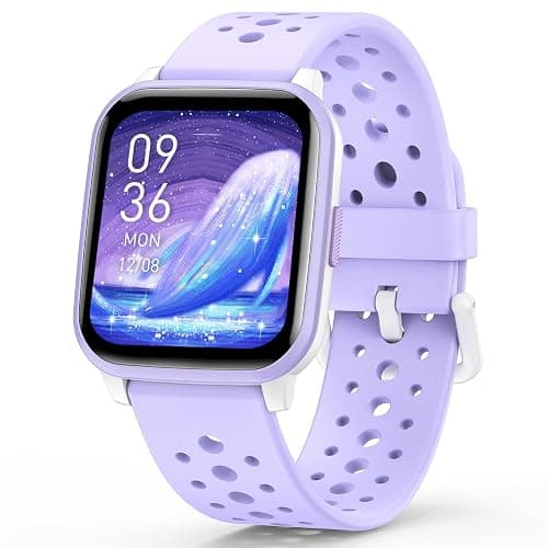 Butele Kids Smart Watch Girls Boys, Smart Girls Watch for Kids Smart Watch Gifts for 4-16 Years Old with Sleep Mode Multiple Sports Modes Pedometer Birthday Gift for Boys Girls (Purple) - Image 1