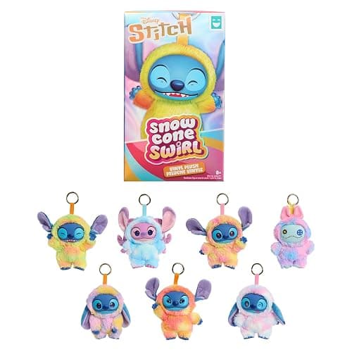 HAPPY HAUL Disney Stitch Snow Cone Swirl Vinyl-Face Plush Blind Box Collectible Toy, Vinyl-Faced Plush Clip-On Surprise, 5-Inch Stuffed Toy, Short-Run Drop, Ages 8 and up - Image 1