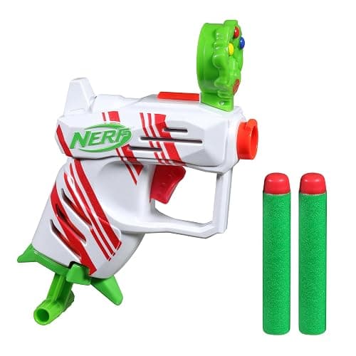 Nerf Elite 2.0 Jolly Dash Blaster, 2 Elite Darts, Pull to Prime, Winter Toy Foam Blaster for 8 Year Old Boys & Girls - Image 1