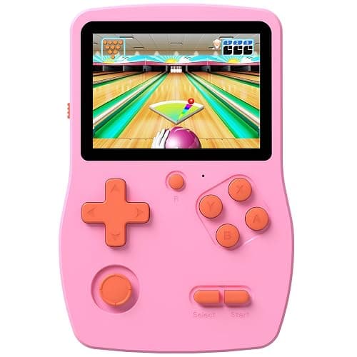 32 Bit Handheld Game for Kids Preloaded 139 Retro Video Games, 3.0'' IPS Screen and Rechargeable Battery Portable Gaming System, Mini Travel Electronic Toy Gifts for Boys Girls (Pink) - Image 1