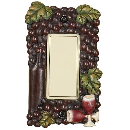 Wine Picnic Grapes Fruit Vintage Kitchen Dining Single Dimmer Rocker Wall Plate Cover Single Dimmer Rocker - Image 1