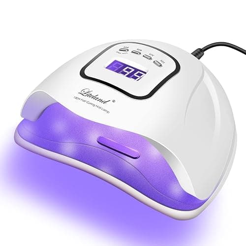 UV Gel Nail Lamp,150W UV Nail Dryer LED Light for Gel Polish-4 Timers Professional Nail Art Accessories,Curing Toe Nails - Image 1