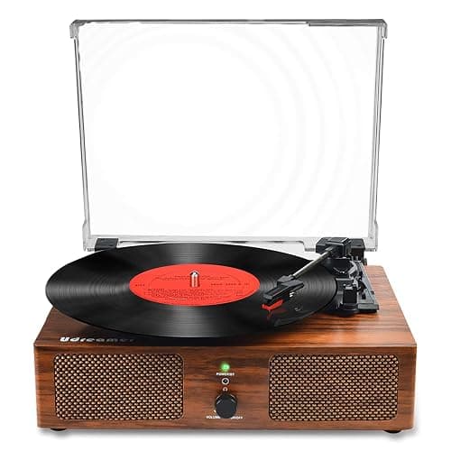 Vinyl Record Player Wireless Turntable with Built-in Speakers and USB Belt-Driven Vintage Phonograph Record Player 3 Speed for Entertainment and Home Decoration - Image 1